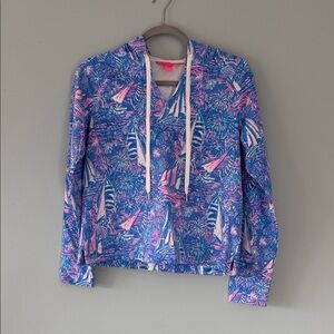 Hoodie - Blue and Pink